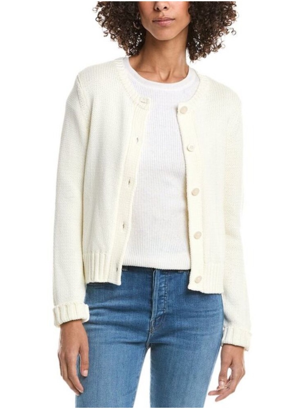 NWT Michael Stars Willa Crew Cardigan Long Sleeve Size Small